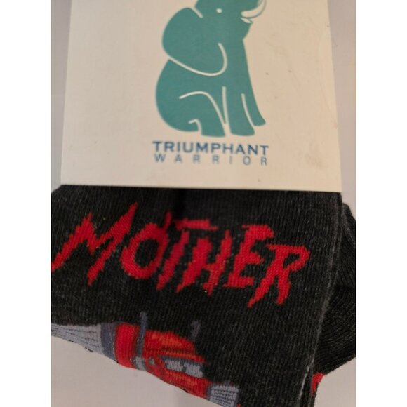 NWOT Triumpant Warrior "Mother Trucker"  Black Red Unisex Adult - Picture 7 of 8